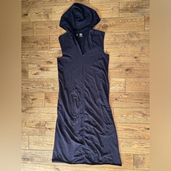 DKNY Jeans Sleeveless Hooded Midi Dress size Small - Picture 8 of 10
